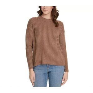 NEW Jessica Simpson Women's S Ribbed Knit Sweater  Brown Long Sleeve